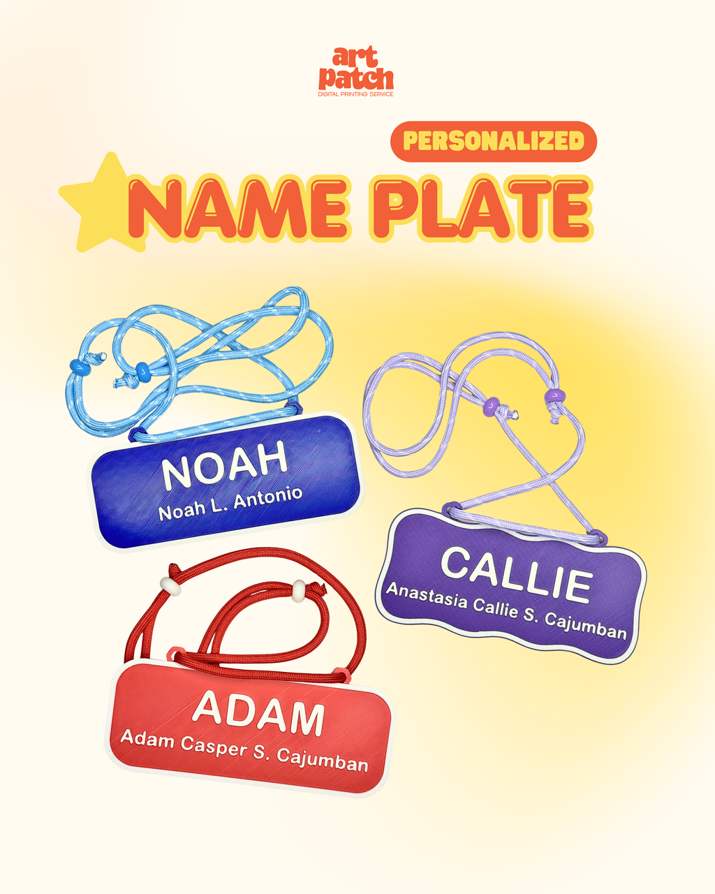 Personalized 3D Printed Name Plate