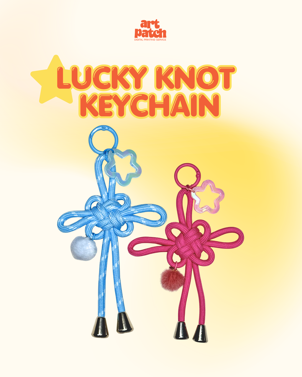 Handmade Lucky Knot Keychain