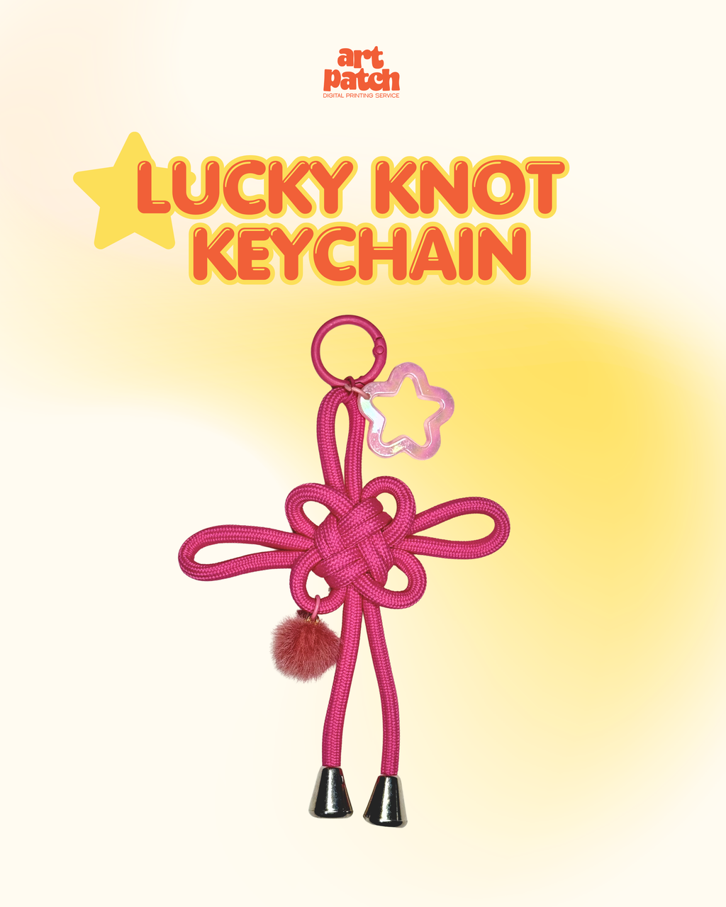 Handmade Lucky Knot Keychain