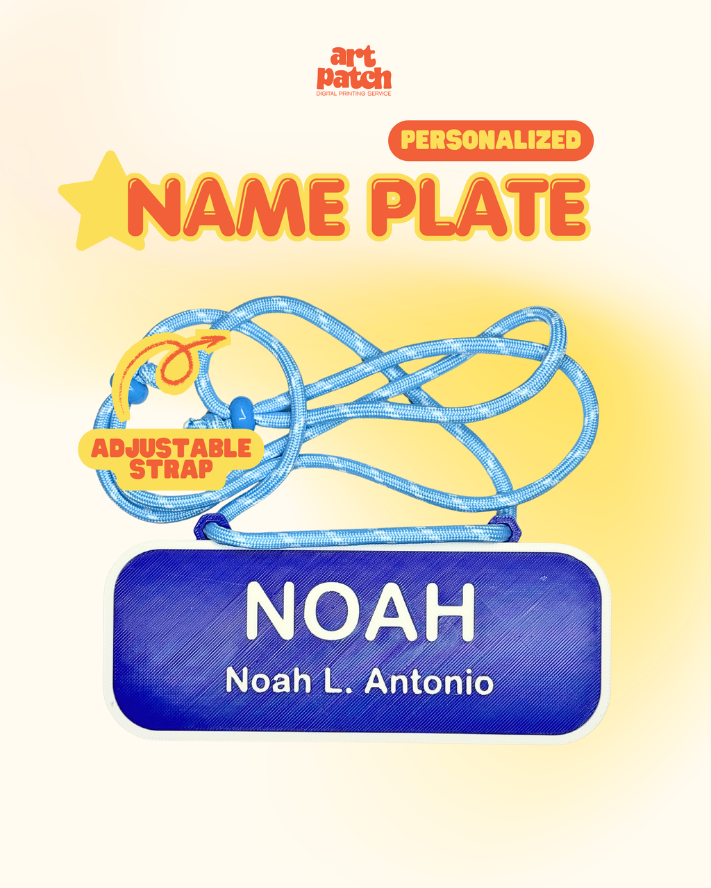 Personalized 3D Printed Name Plate