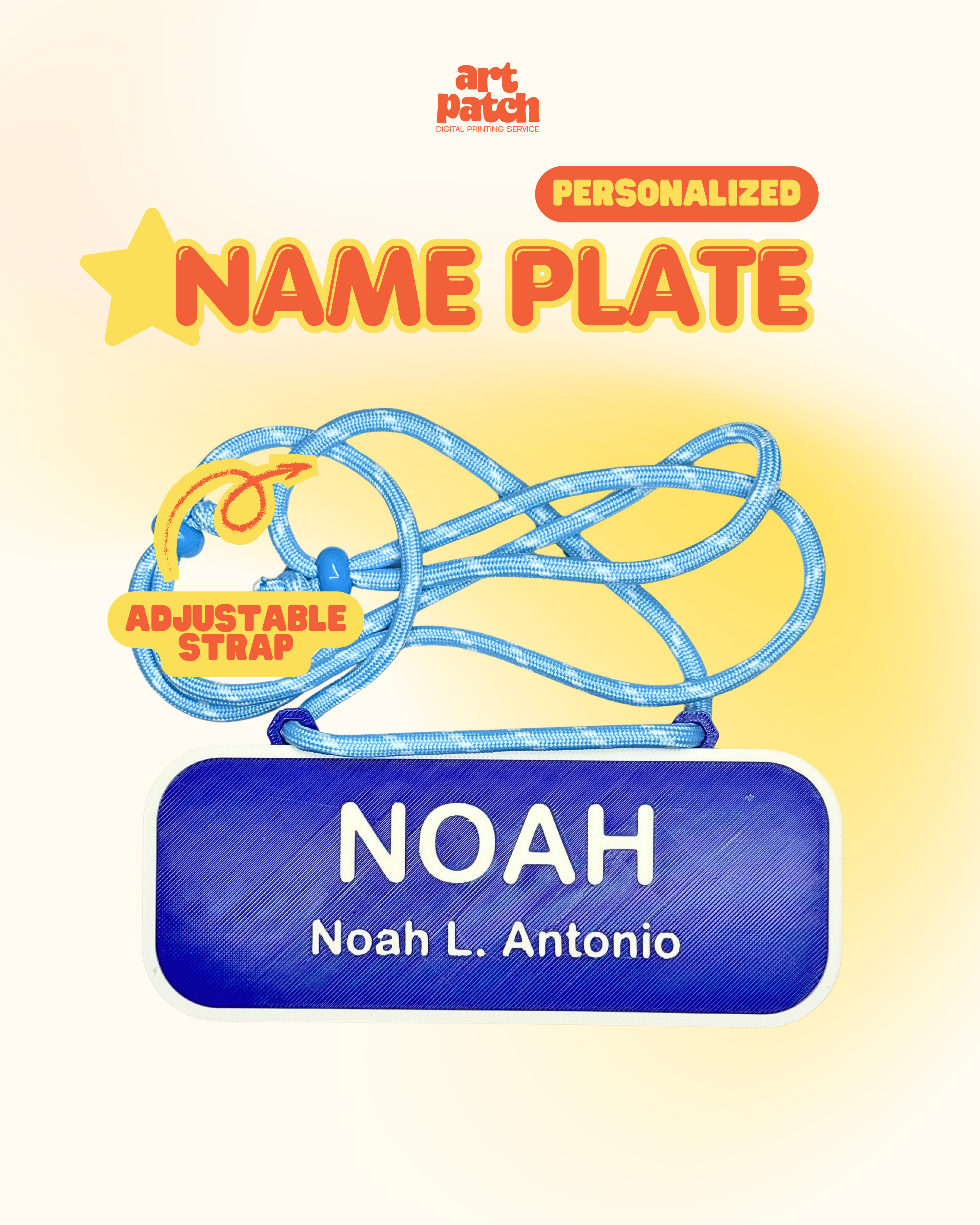 Personalized 3D Printed Name Plate
