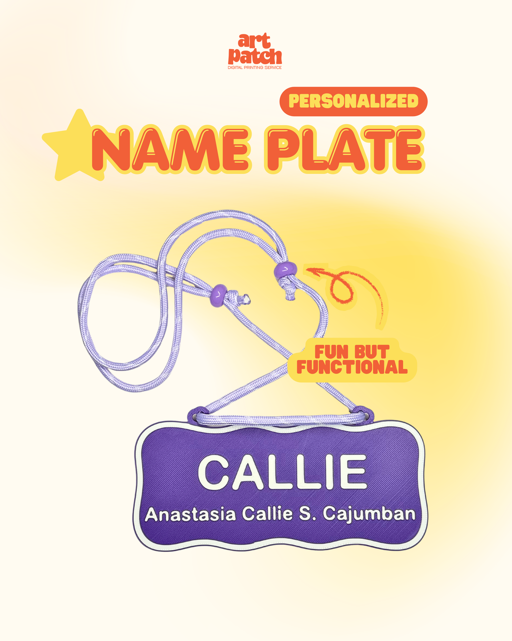 Personalized 3D Printed Name Plate