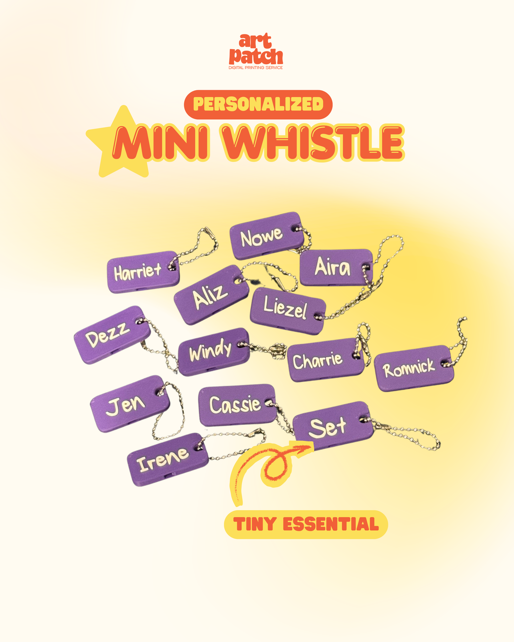 Personalized 3D Printed Mini Whistle