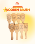 Personalized Laser Engraved Wooden Hair Brush