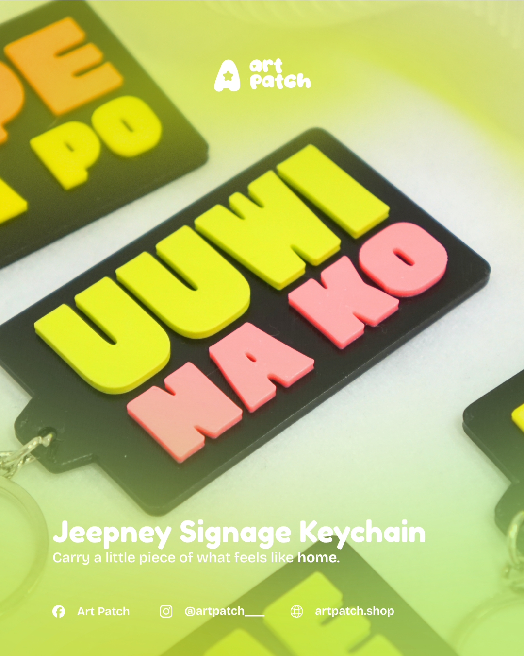 Jeepney Signage Keychain