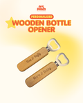 Personalized Laser Engraved Wooden Bottle Opener