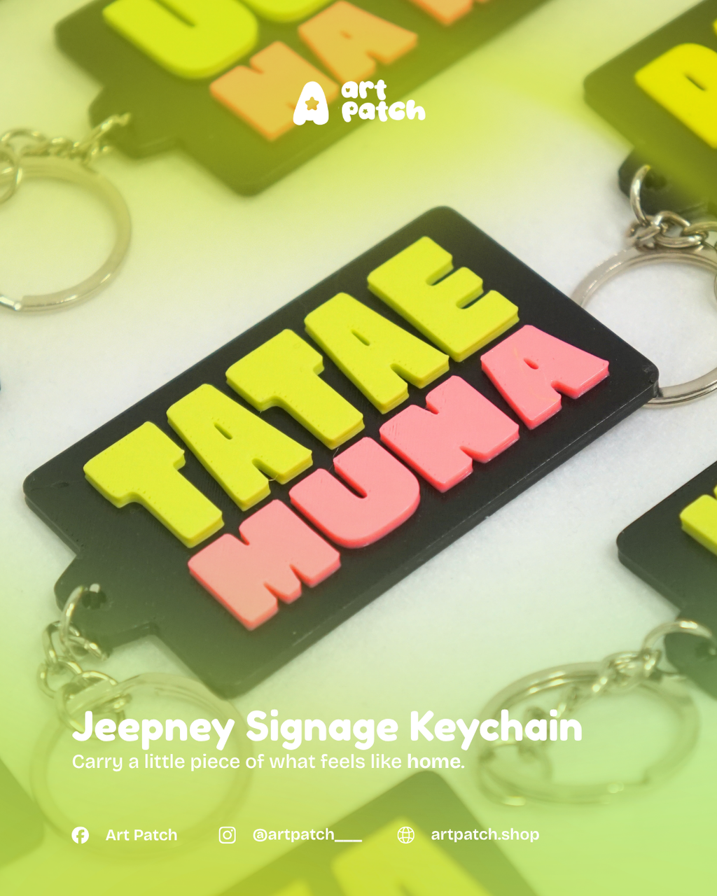Jeepney Signage Keychain